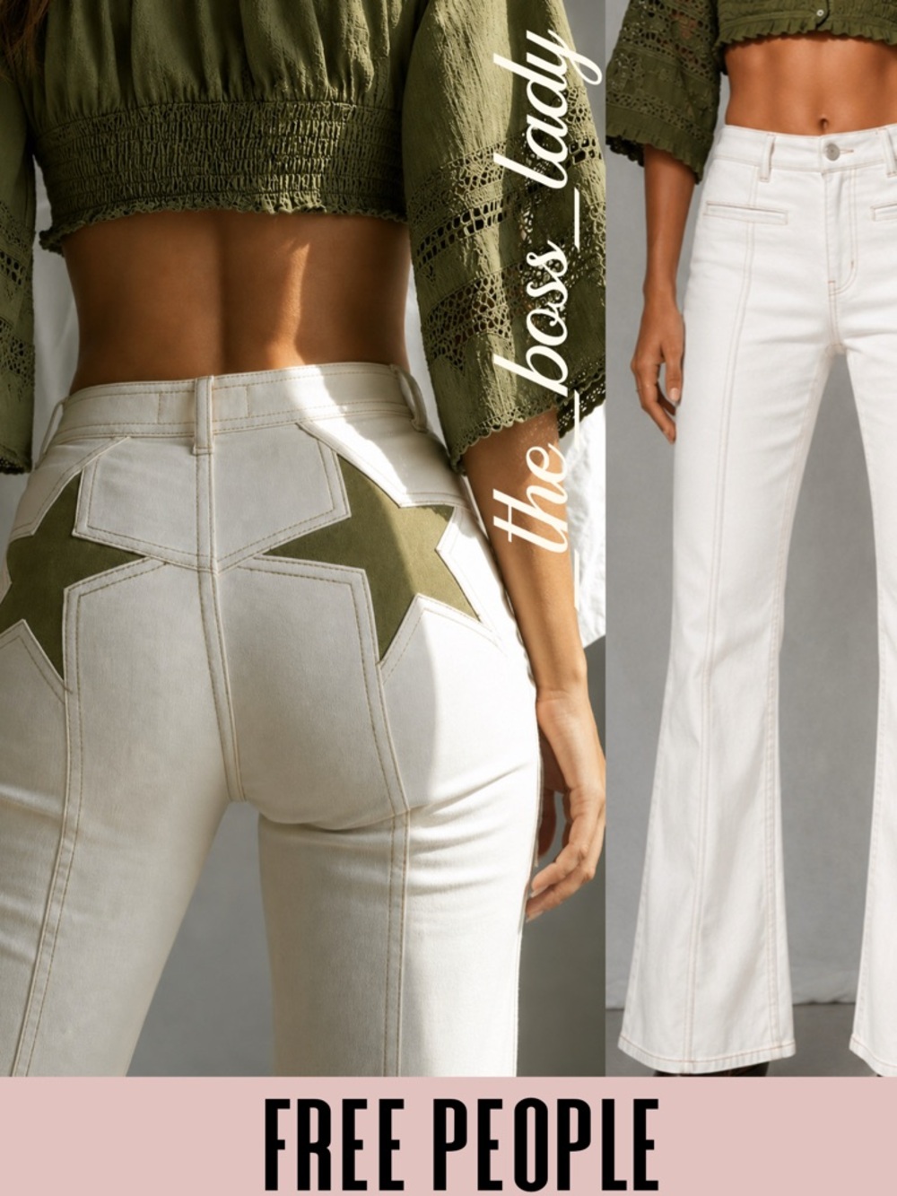 Free People flare jeans We The Free high-rise jeans stretchy boho bell bottoms